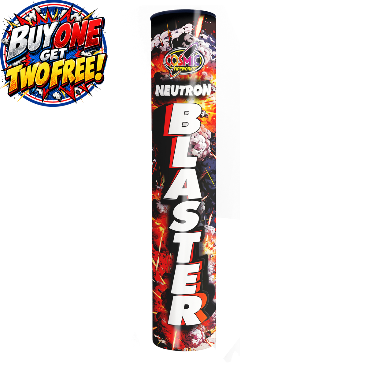 Neutron Blaster 56 Shot Roman Candle Barrage