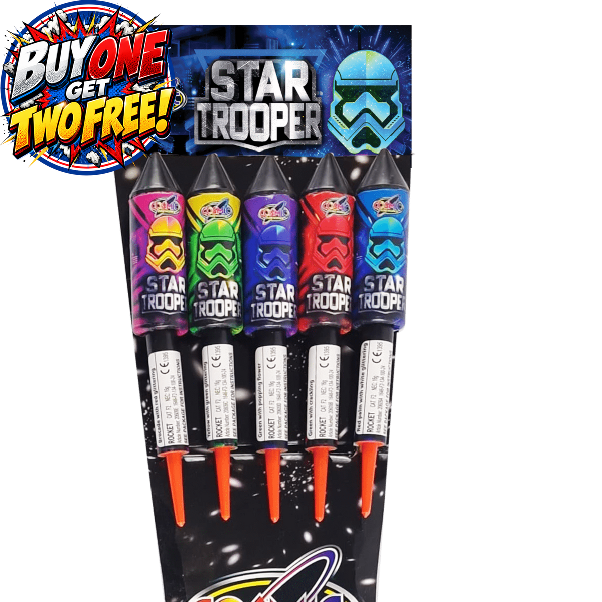 Star Trooper | 5 Piece Rockets