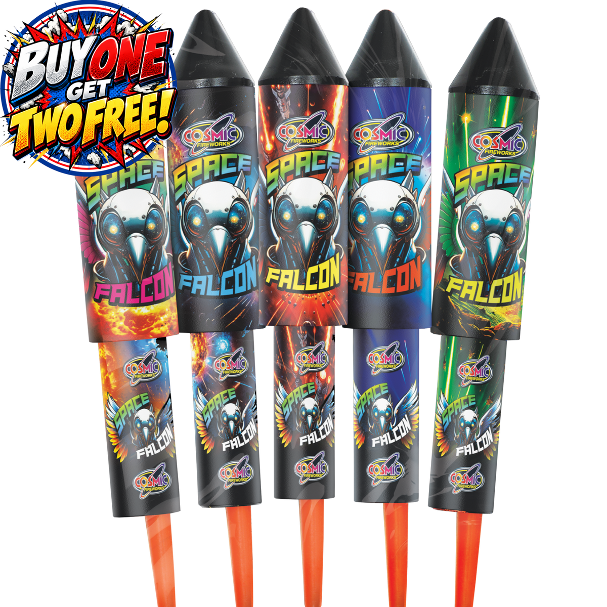 Space Falcon | 5 Piece Rockets