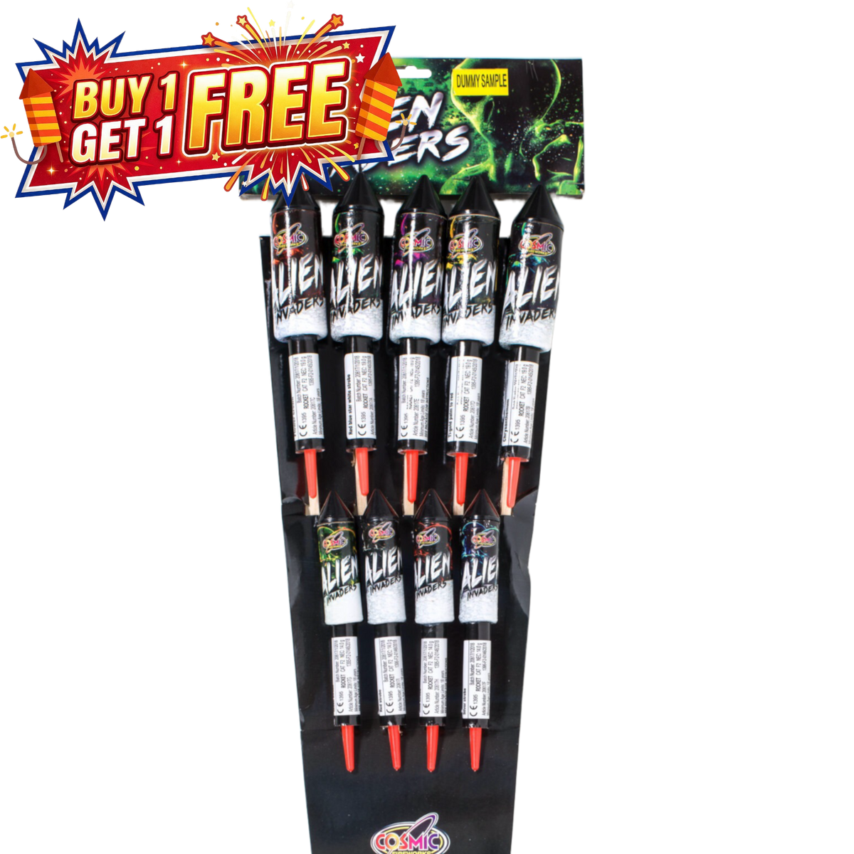 Alien Invaders | 9 Piece Rockets