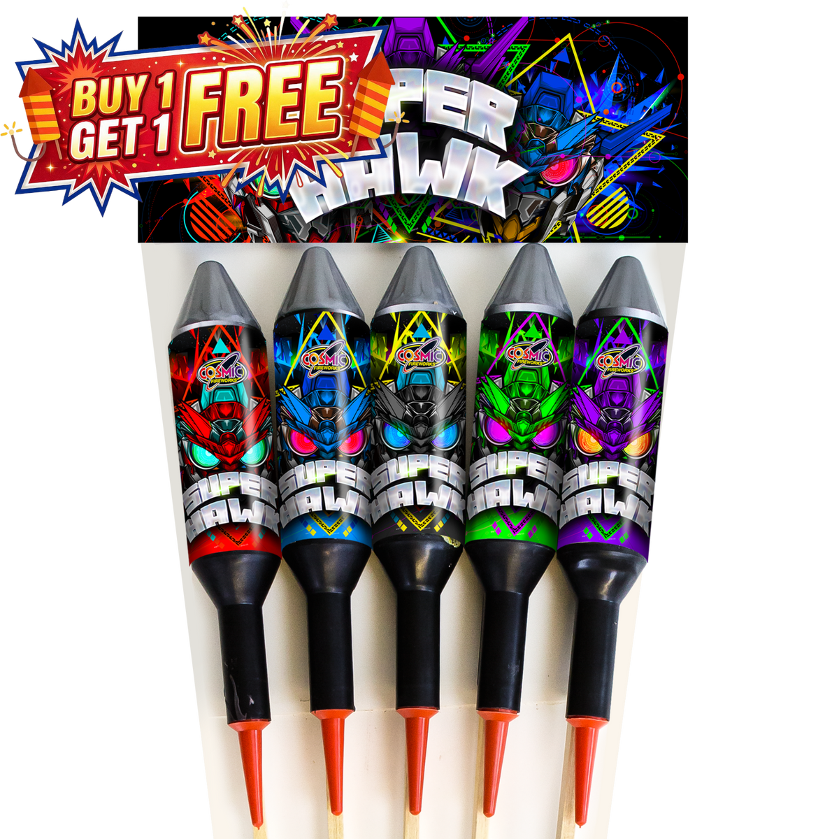 Super Hawk | 5 Piece Rockets