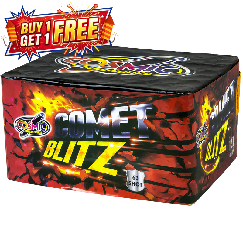 Comet Blitz 63 Shot Cake