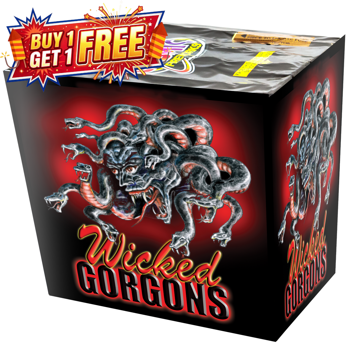 Wicked Gorgons 28 Shot Cake
