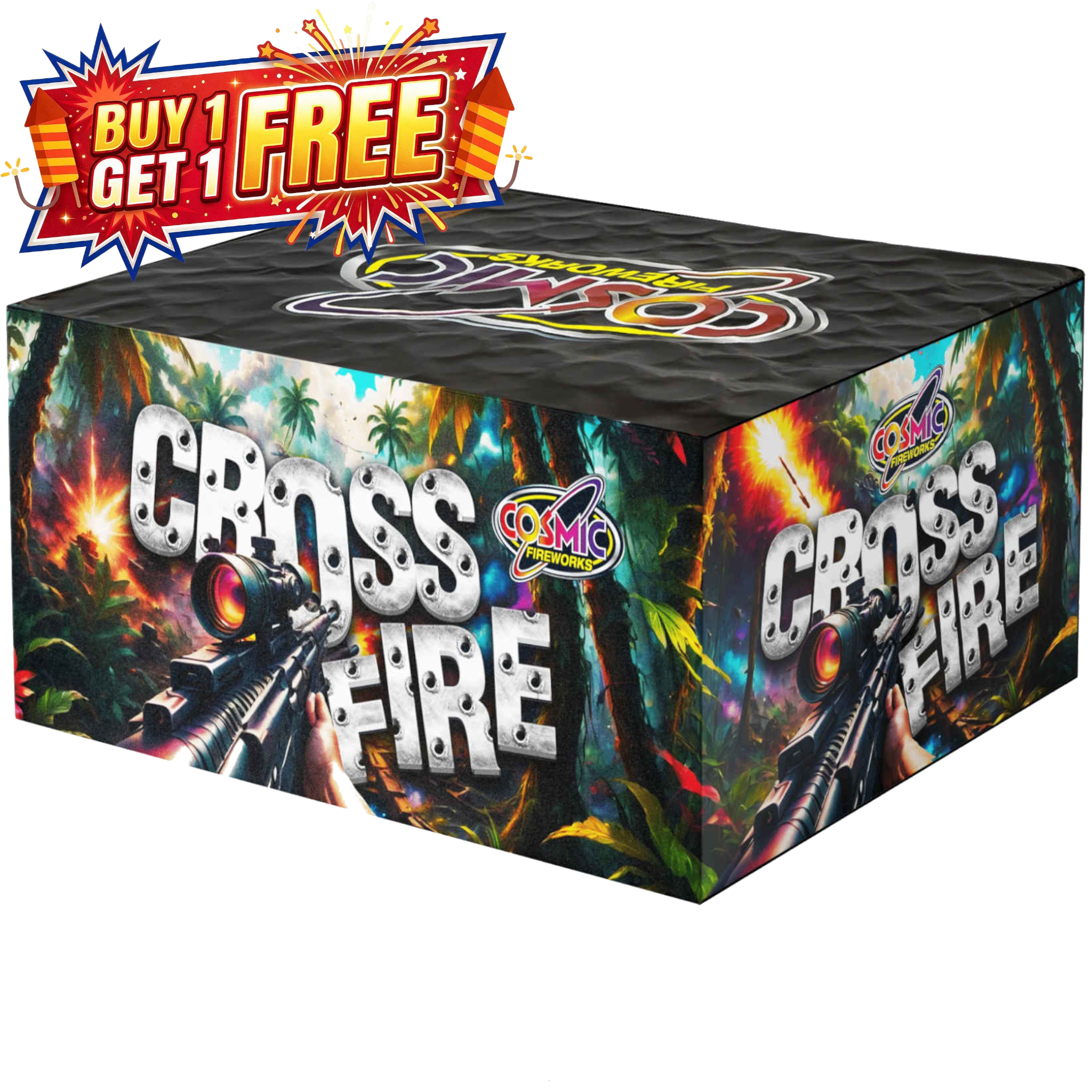 Crossfire 106 Shot Cake