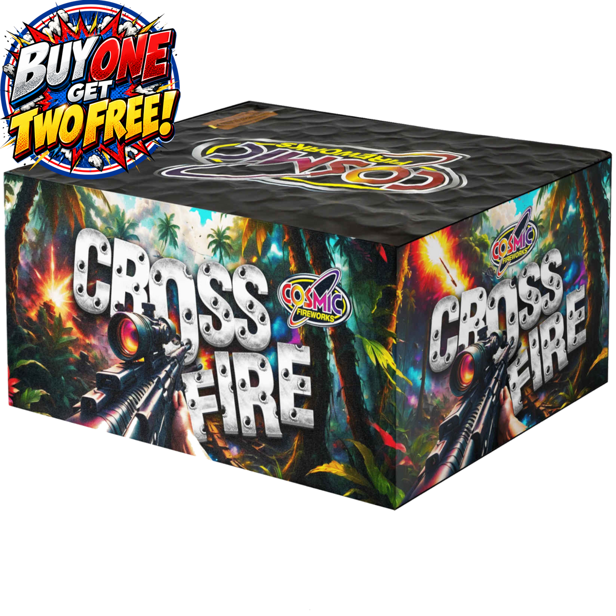 Crossfire 106 Shot Cake