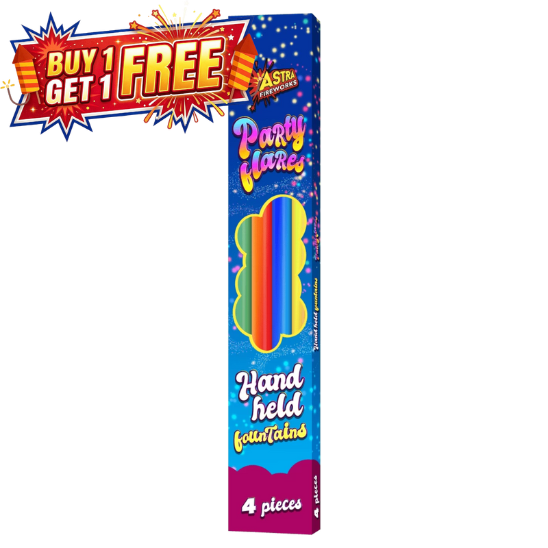 Party Flares Handheld Fountain | 4 Pack