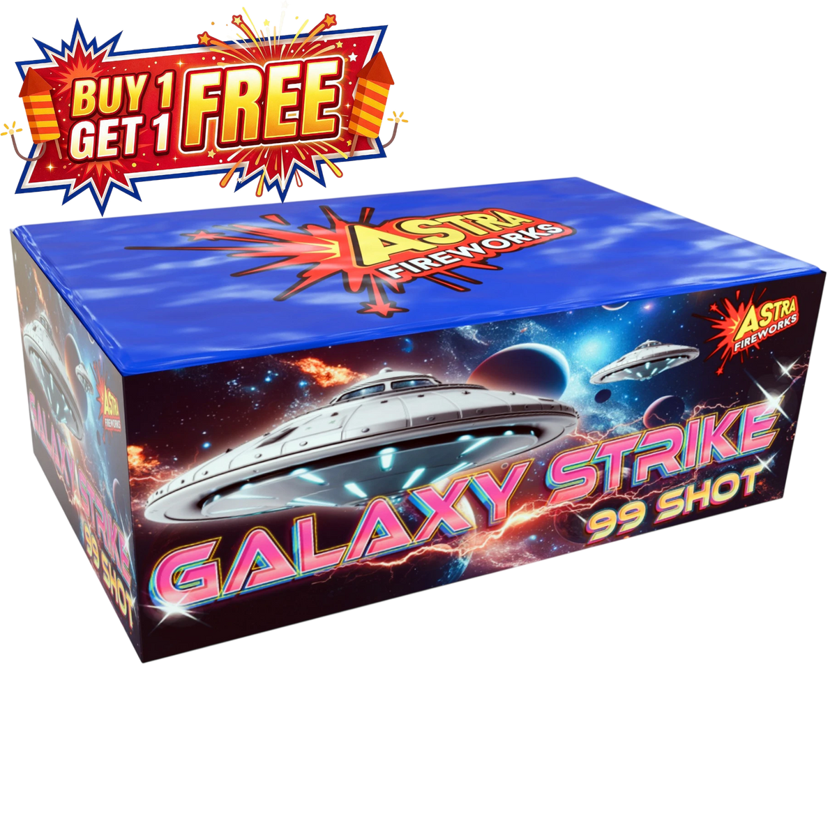 Galaxy Strike 99 Shot Cake