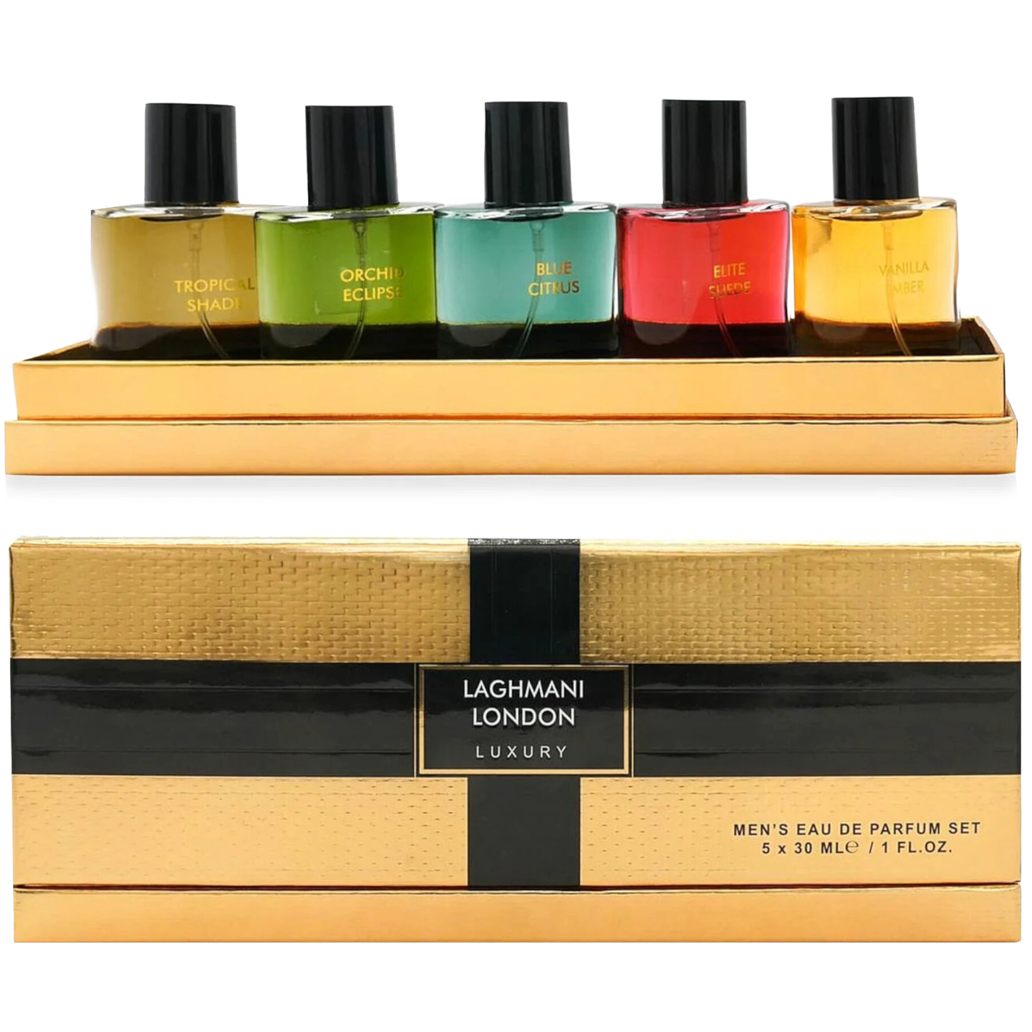 Laghmani London Signature Collection Men's Eau De Parfum Set | 5x30ml