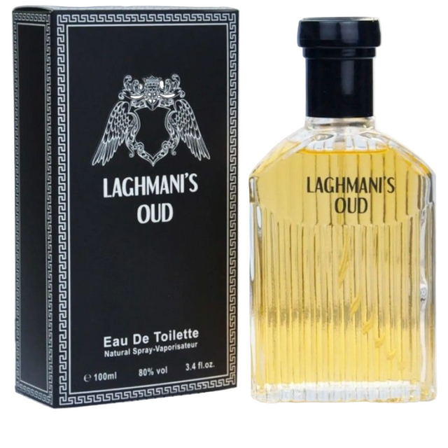 Laghmani's Oud Black Pour Homme for Him Eau De Toilette 100ml