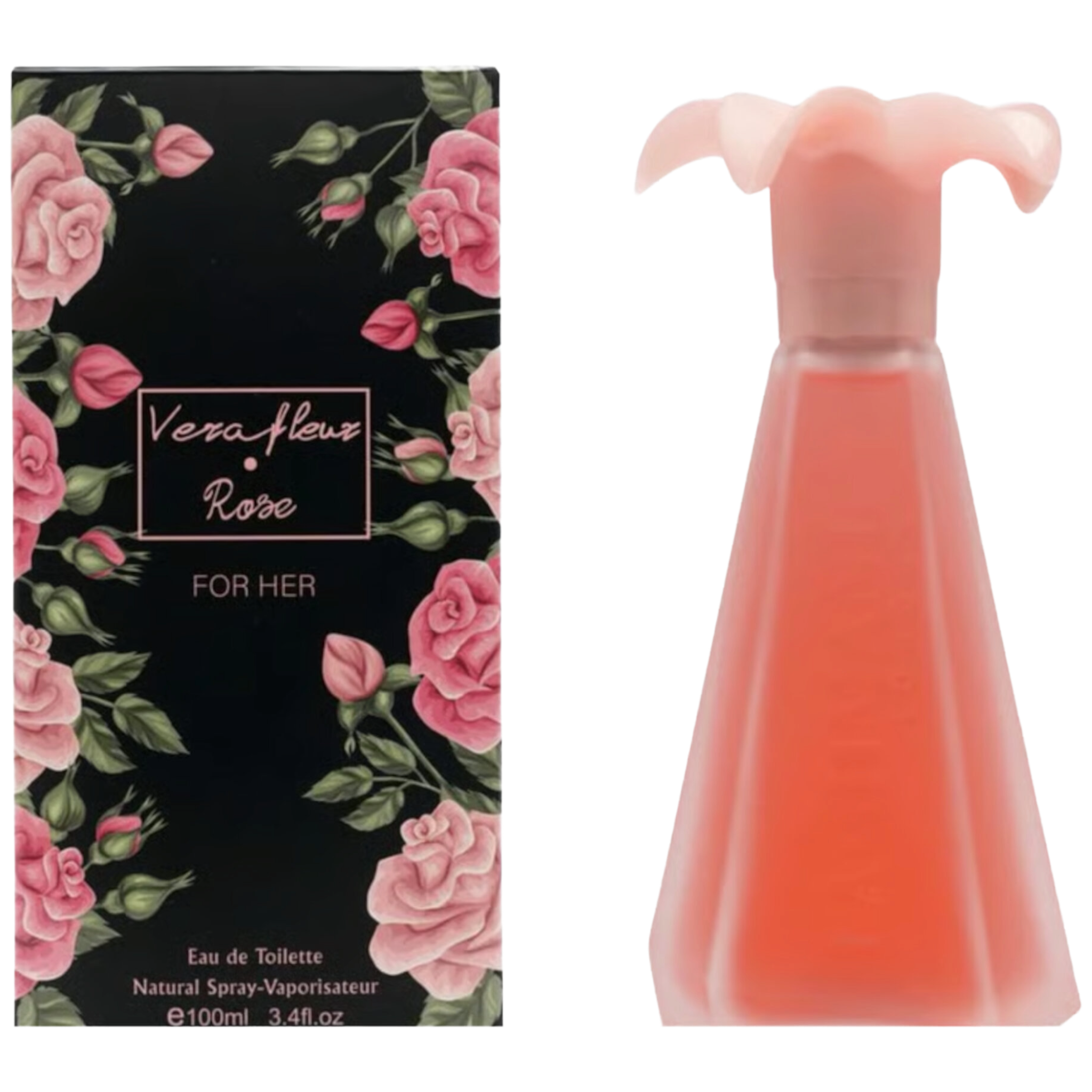 Laghmani London VeraFleuz Rose Eau De Toilette for Her 100ml