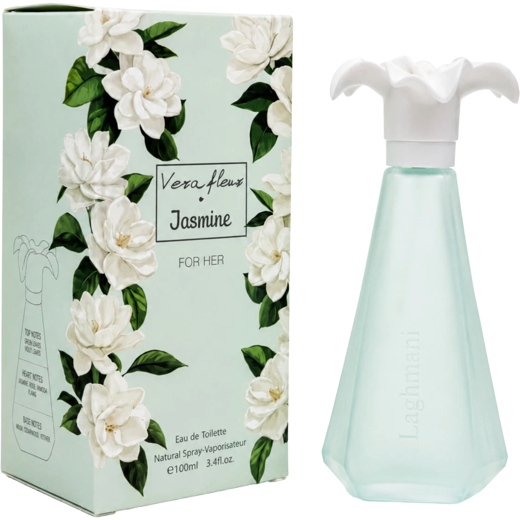 Laghmani London VeraFleuz Jasmine Eau De Toilette for Her 100ml
