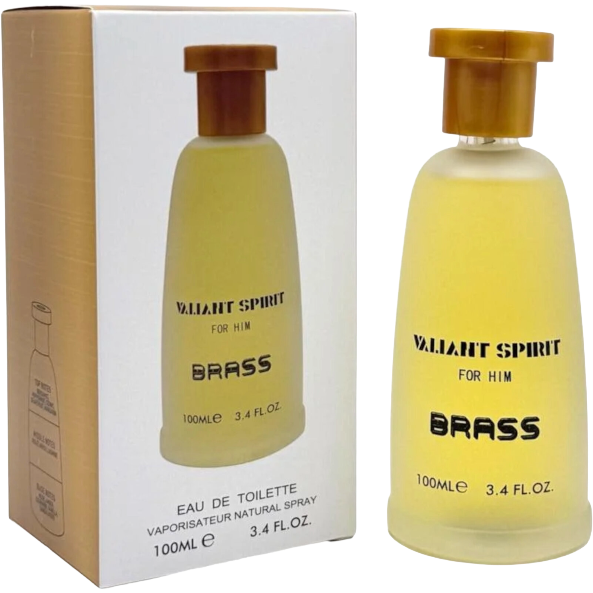 Laghmani London Valiant Spirit Brass Eau De Toilette for Him 100ml