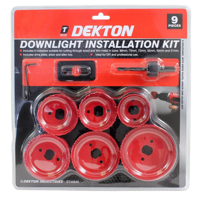 Dekton 9 Piece Downlight Installation Kit
