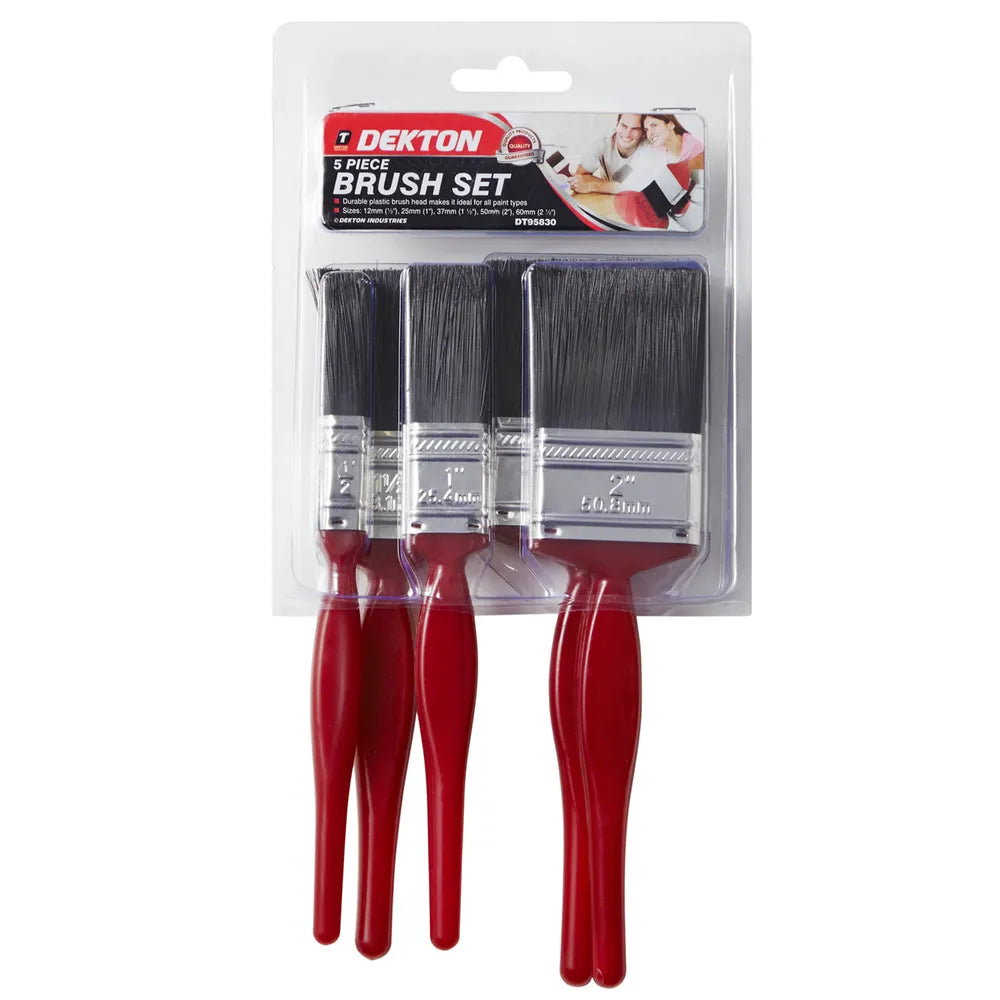 Dekton 5 Pc Paint Brush Set