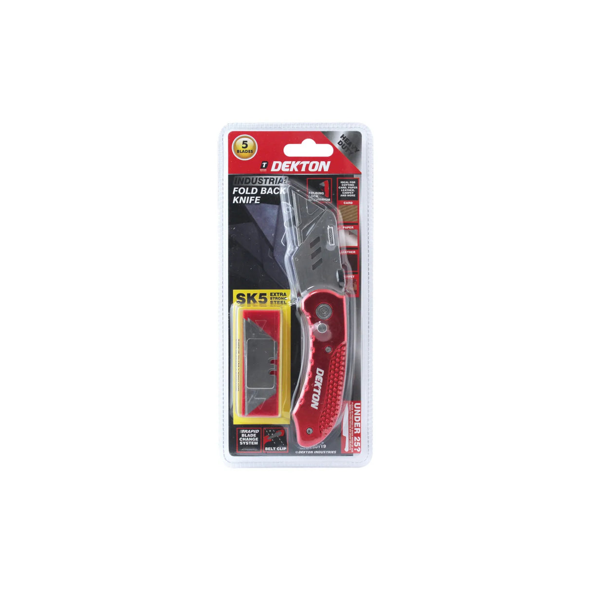Industrial Fold Back Knife With Sk5 Blades