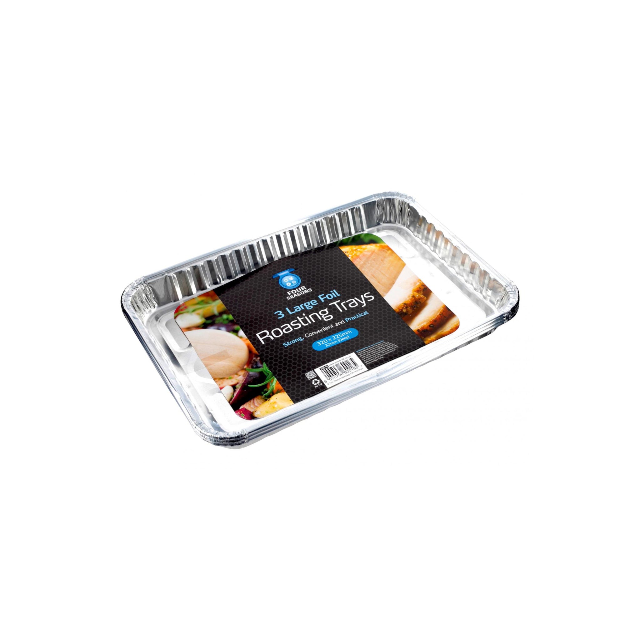 Large Foil Roasting Trays 3 Pack M. Latif & Sons