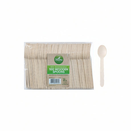 Wooden Spoons 100 Pack
