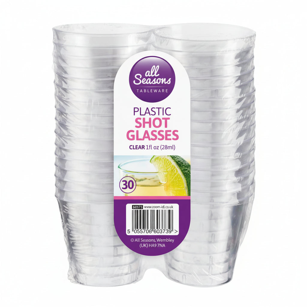 All Seasons Shot Glasses Clear 32 Pack
