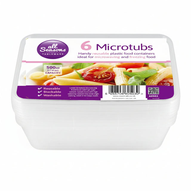 All Seasons Microwave Disposable Containers 6 Pack