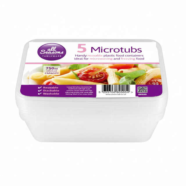 All Seasons Microwave Disposable Containers 5 Pack