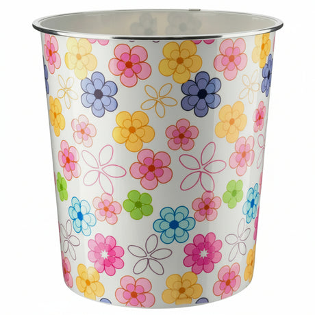 Home+ Round Polka Dot Print Waste Bin 7.7 Litre
