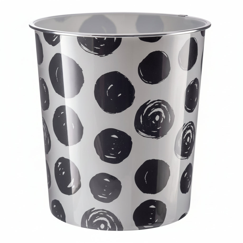 H+ Waste Bin Polka Dot 7.7L