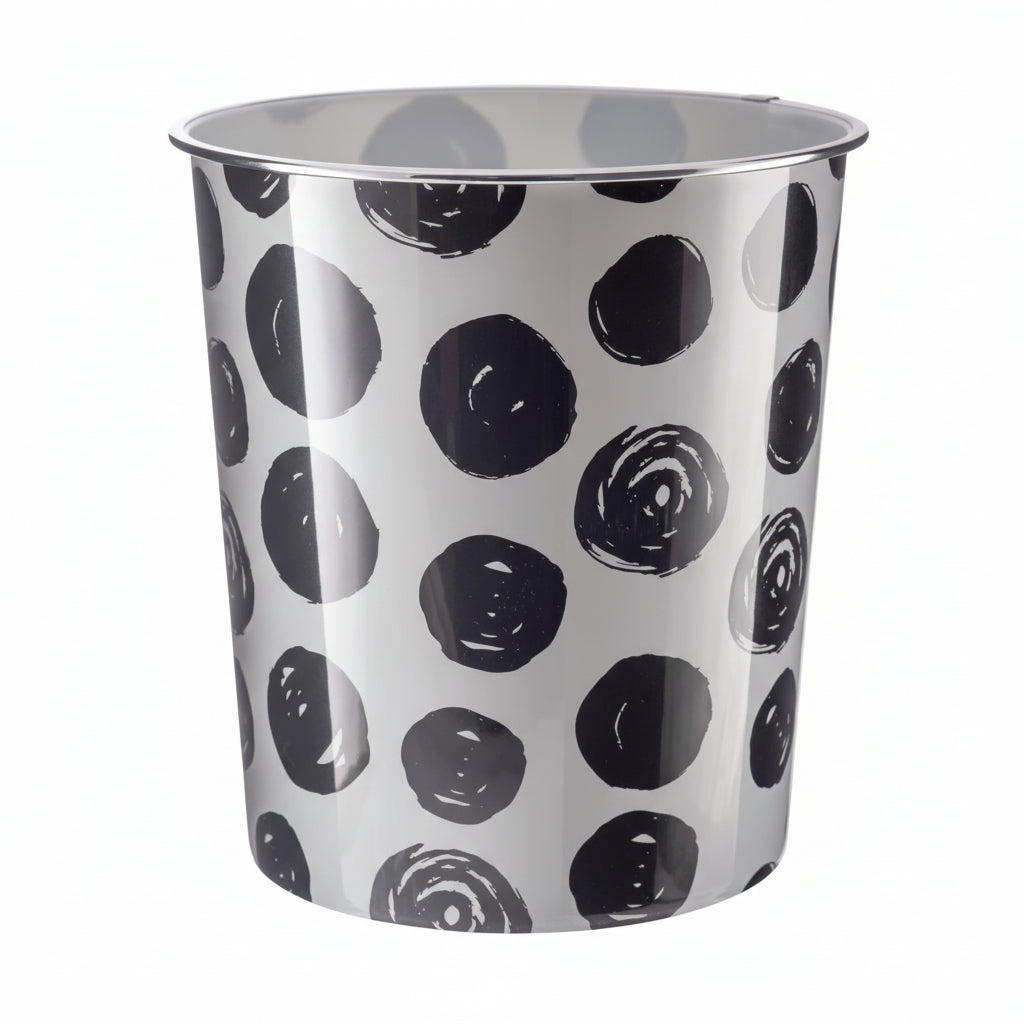H+ Waste Bin Polka Dot 7.7L