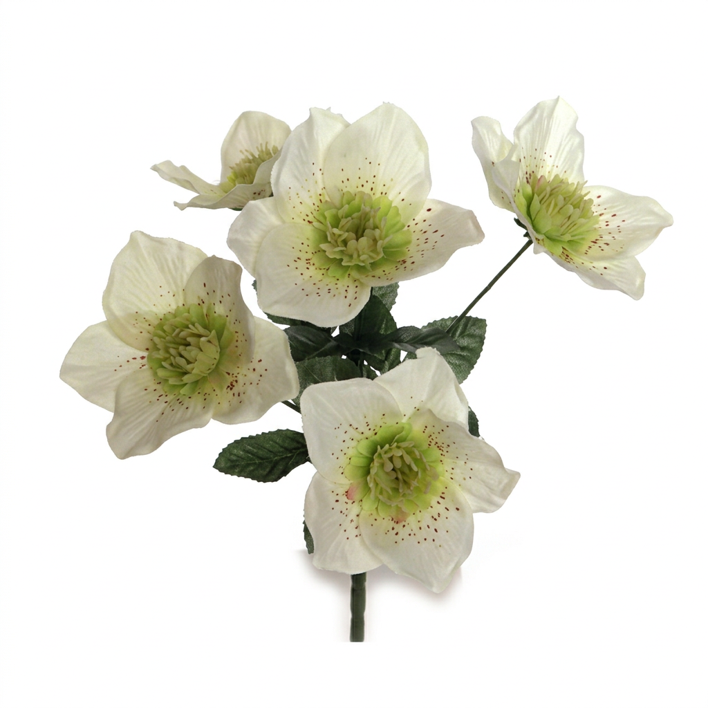 Ivory double artificial lotus flower bush