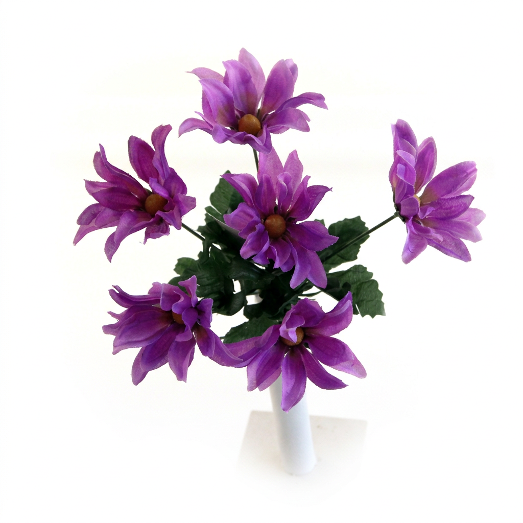 Purple artificial daisy bush