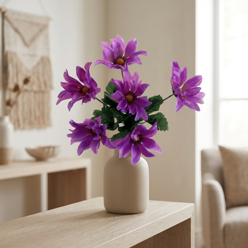Artificial Daisy Bush in Assorted Colours