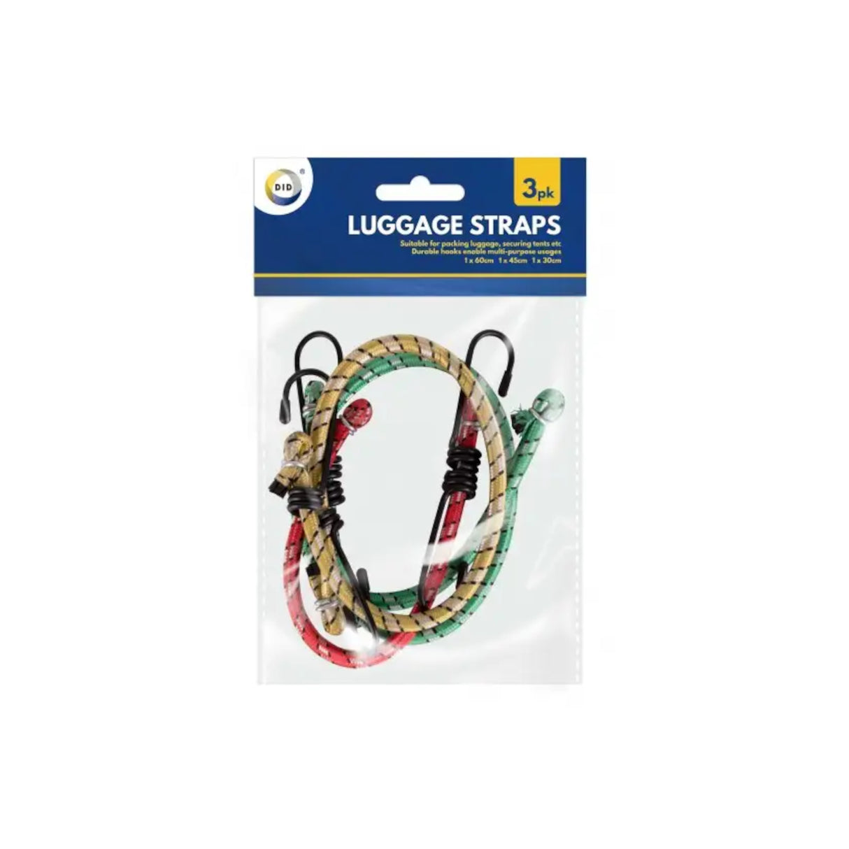 Luggage Straps - 3 Pack, Adjustable for Secure Travel
