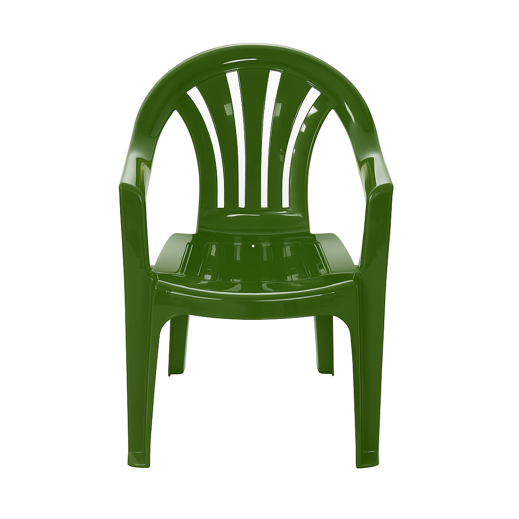 Simpa Solana Plastic Garden Chair Green