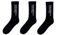 Blank Essentials Black Crew Socks 3 pair