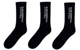 Blank Essentials Black Crew Socks 3 pair