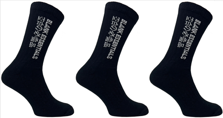 Blank Essentials Black Crew Socks 3 pair