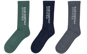 Blank Essentials Black Crew Socks 3 pair