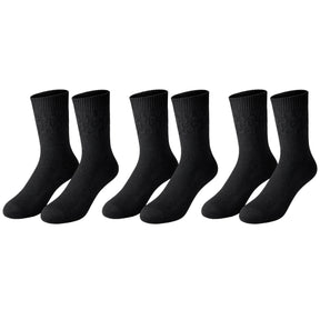 EasyTop Men’s Bamboo & Organic Cotton Diabetic Socks – Black (3 Pack, UK 7–11)