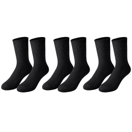 EasyTop Men’s Bamboo & Organic Cotton Diabetic Socks – Black (3 Pack, UK 7–11)