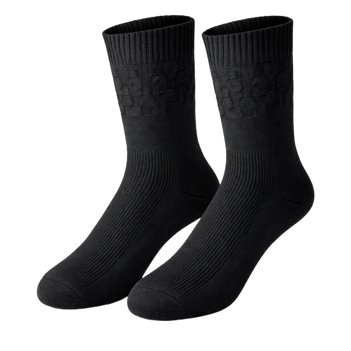 EasyTop Men’s Bamboo & Organic Cotton Diabetic Socks – Black (3 Pack, UK 7–11)