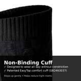 EasyTop Men’s Bamboo & Organic Cotton Diabetic Socks – Black (3 Pack, UK 7–11)