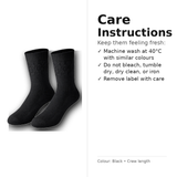 EasyTop Men’s Bamboo & Organic Cotton Diabetic Socks – Black (3 Pack, UK 7–11)
