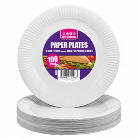 Four Seasons 9" Paper Plate 100 Pack