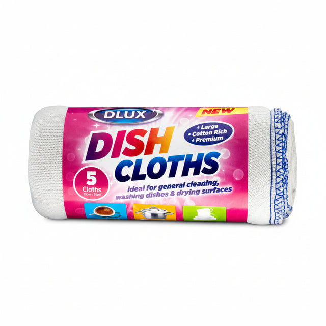 Dlux Large Dishcloths 5 Pack