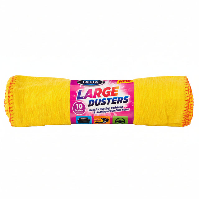 Dlux Yellow Dusters 10 Pack
30x33cm