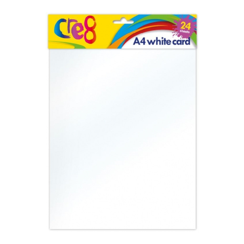A4 White Card 24 sheets