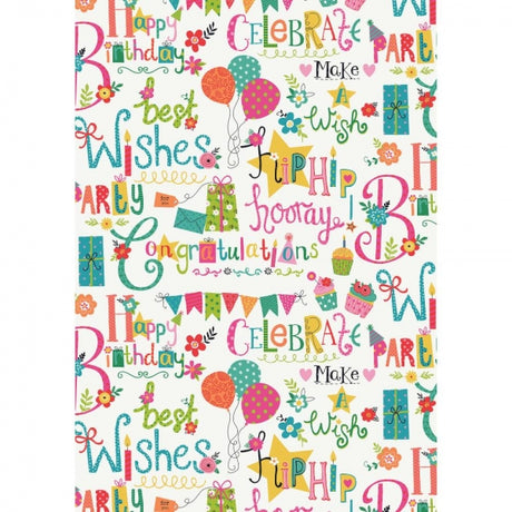 Kids Gift Wrap Assorted 2.5m x 70cm