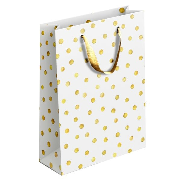 Gold & Silver Patterned Gift Bag Medium