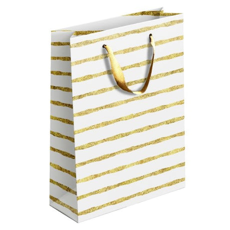 Gold & Silver Patterned Gift Bag Medium