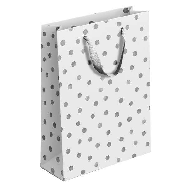 Gold & Silver Patterned Gift Bag Medium