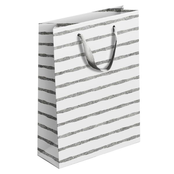 Gold & Silver Patterned Gift Bag Medium